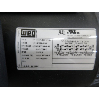WEG 00156ES1B56CFL-S Electric Motor 13226846