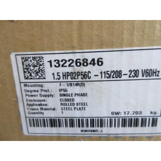 WEG 00156ES1B56CFL-S Electric Motor 13226846