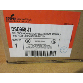 Crouse - Hinds DSD958J1 Pilot Light Cover And Device Sub-Assy.