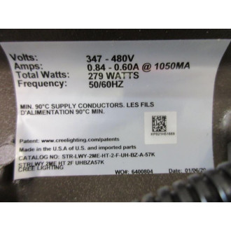 Cree Lighting STR-LWY-2ME-HT-2-F-UH-BZ-A-57K LED StreetRoadway Light