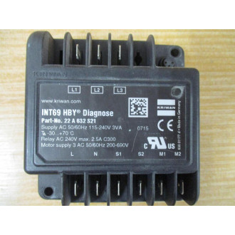 Kriwan 22-A632-S21 Motor Protection Module 22A632S21 - Used