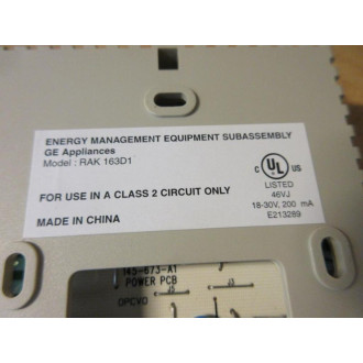 General Electric RAK-163D1 GE Thermostat - New No Box
