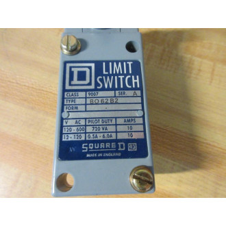 Square D 9007-BO62B2 Limit Switch 9007-B062B2 - New No Box