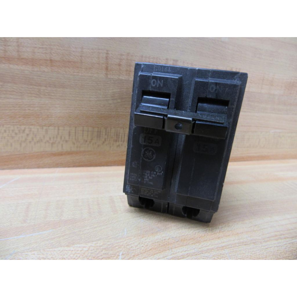 General Electric THQL215 Circuit Breaker 15A 2 Pole GE - Used