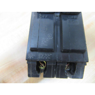 General Electric THQL215 Circuit Breaker 15A 2 Pole GE - Used
