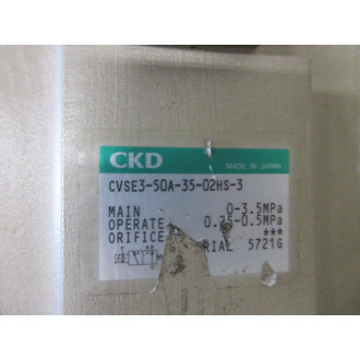 CKD CVSE3-50A-35-02HS-3 Coolant Valve CVSE350A3502HS3 - Used