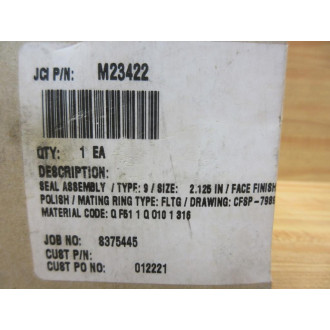John Crane M23422 Seal Assembly