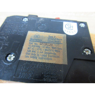 Westinghouse GFCB120 Circuit Breaker - Used