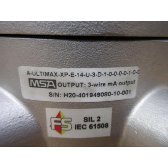 MSA A-ULTIMAX-XP-E-14-U-3-D-1-0-0-0-0-1-0-0 Gas Monitor AULTIMAXXPE14U3D10000100 - New No Box