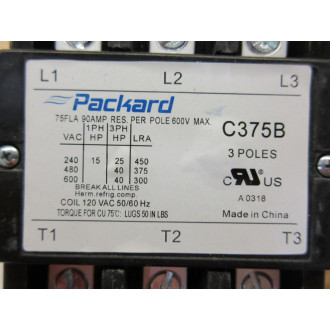 Packard C375B Contactor
