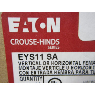 Eaton EYS11 SA Crouse-Hinds Condulet Seal Fitting EYS11SA (Pack of 5)