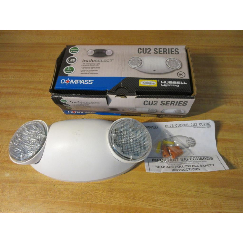 Hubbell 93043107 Compass LED Emergency Light CU2