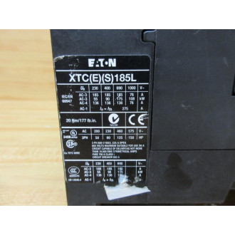 Eaton XTC(E)(S)185L Contactor Starter XTCES185L - Used