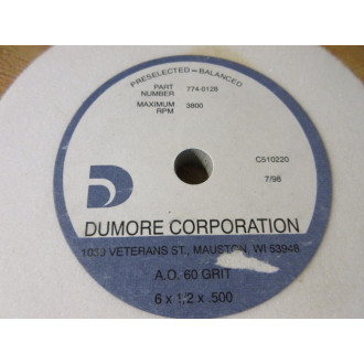 Dumore 774-0128 Grinding Wheel 7740128 - New No Box