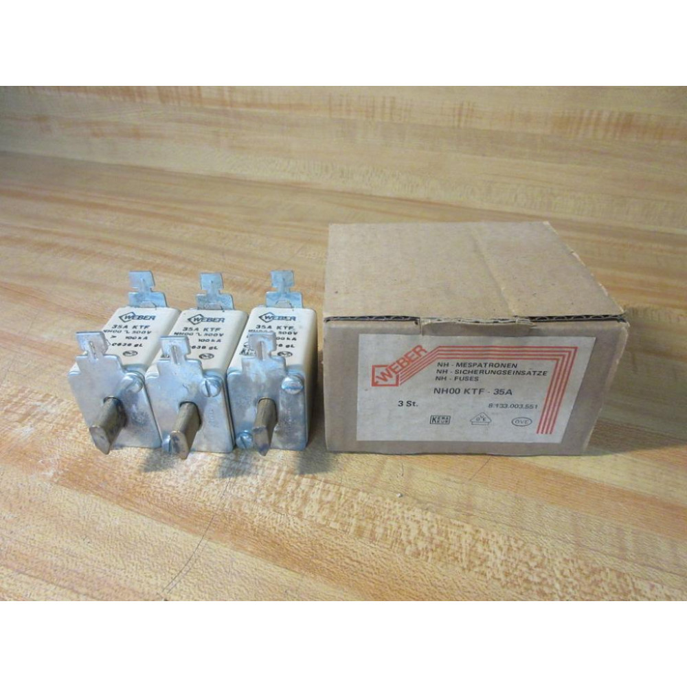 Weber NH00-KTF-35A Fuse KTF-35A (Pack of 3)