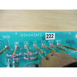 General Electric 193X643AFG222 GE Circuit Board - Used