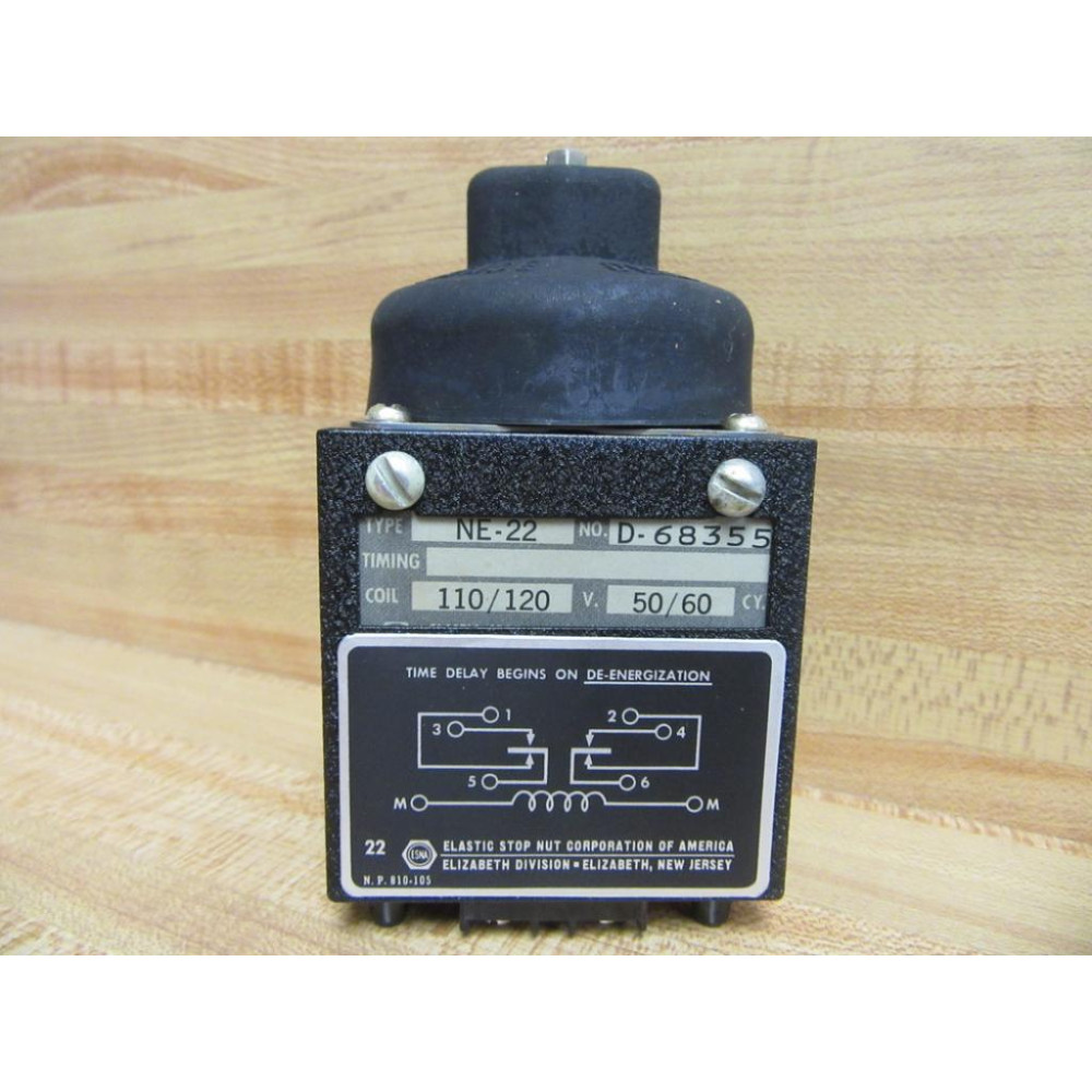 Agastat NE-22 110120V Time Delay Relay NE-22 - New No Box