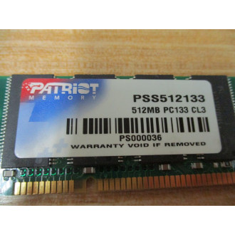 Patriot Memory PSS512133 512MB Memory - Used