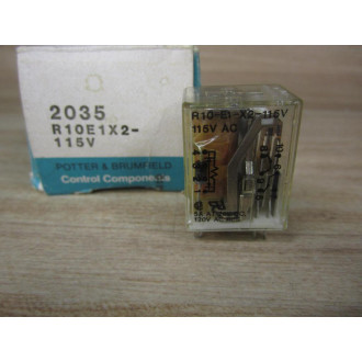 Potter & Brumfield R10-E1-X2-115V AC Relay R10-E1X2-115VAC