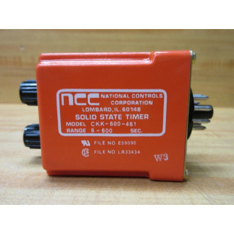 National Controls CKK-600-461 NCC Solid State Timer - New No Box