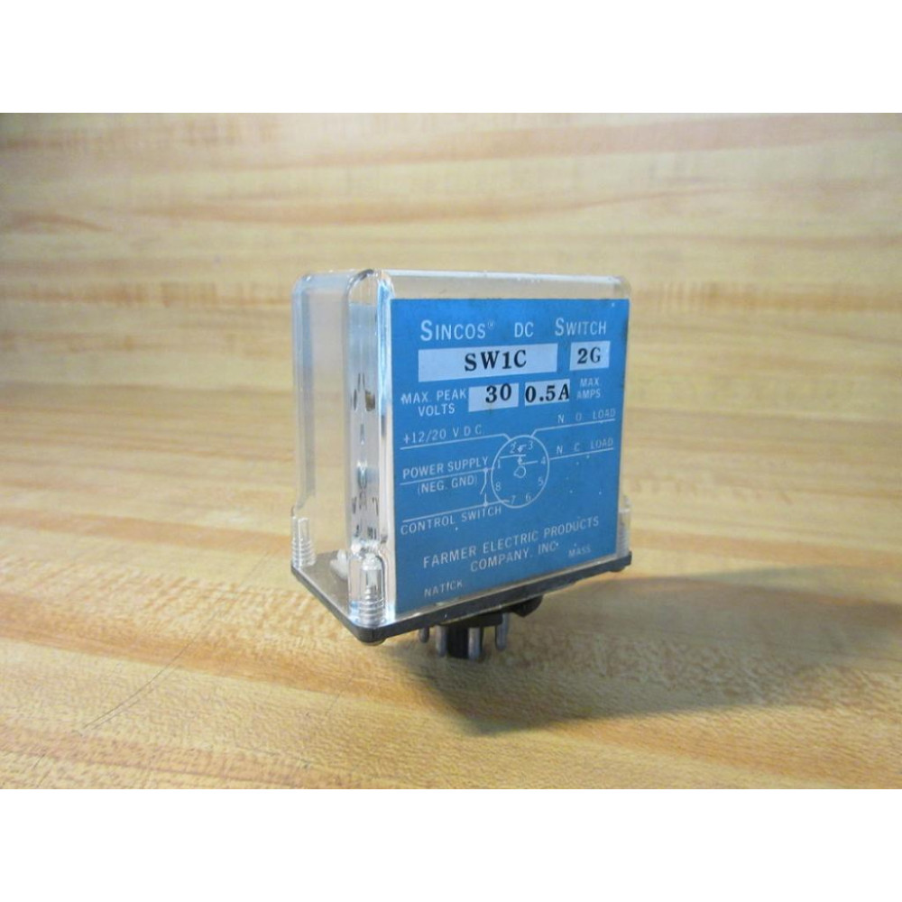 Farmer Electric SW1C-2G Sincos DC Switch SW1C - Used