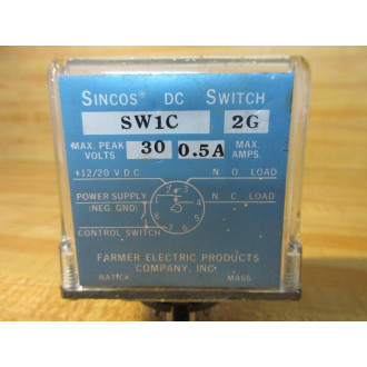 Farmer Electric SW1C-2G Sincos DC Switch SW1C - Used