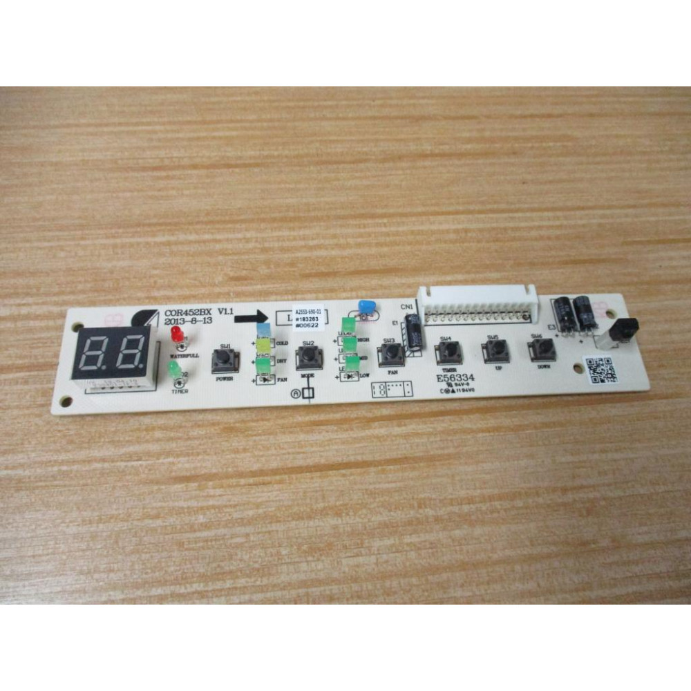 Haier COR452BX Display Panel Board A2553-690-01 - Used