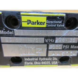 Parker DIBW 20B VY21 Directional Control Valve DIBW20BVY21 - Used