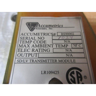 Accumetrics Associates BS90002 SDLV Transmitter Module - Used