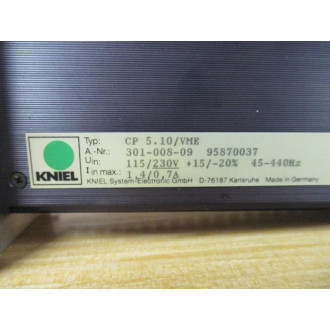 Kniel CP 5.10VME Power Supply 301-008-09 - Used