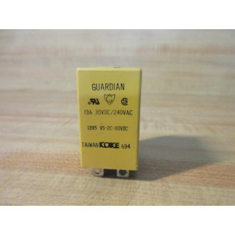 Guardian 1395-VS-2C-110V DC Relay 1395VS2C110VDC - New No Box
