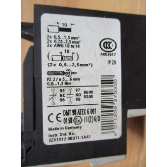 Siemens 3RU1116-1CB0 Thermal Overload Relay 3RU11161CB0 - Used