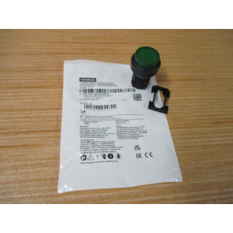 Siemens 3SU1001-0BB40-0AA0 Green 3SU10010BB400AA0 Button & Clip
