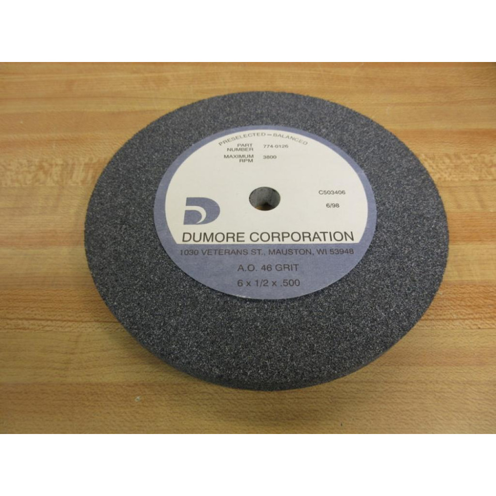 Dumore 774-0126 Grinding Wheel 7740126 - New No Box