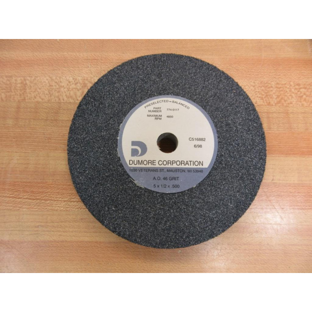 Dumore 774-0117 Grinding Wheel 7740117 - New No Box
