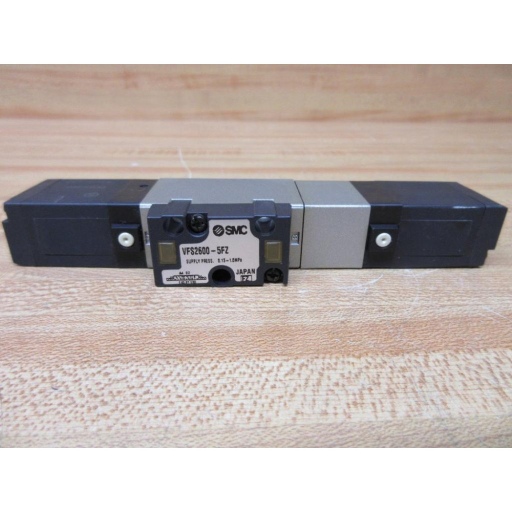 SMC NVFS2600-5FZ Solenoid Valve WInterface Check Spacer NVVFS200-22A Valve Only - New No Box