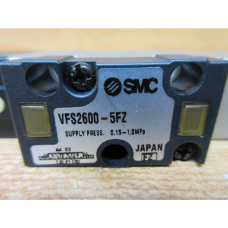 SMC NVFS2600-5FZ Solenoid Valve WInterface Check Spacer NVVFS200-22A Valve Only - New No Box