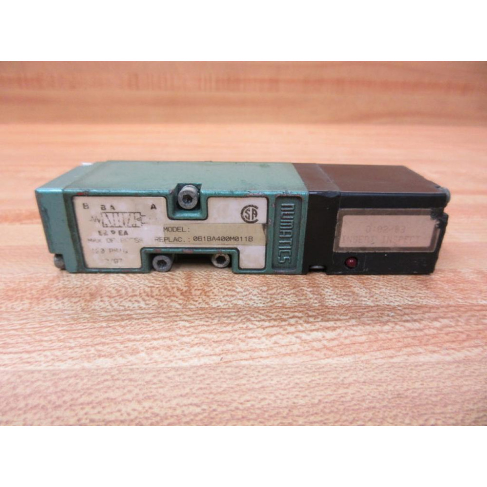 Numatics 061BA400M011B Solenoid Valve Valve Only - Used