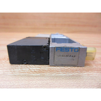 Festo MT2H-52-4.0-L-S-VI Solenoid Valve MT2H5240LSVI With Valve Block - Used