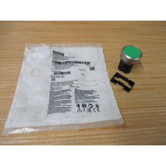 Siemens 3SU1030-0AB40-0AA0 Green 3SU10300AB400AA0 Button & Clip