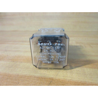 MSD A314XCX48P-24V DC Relay A314XCX48P - Used