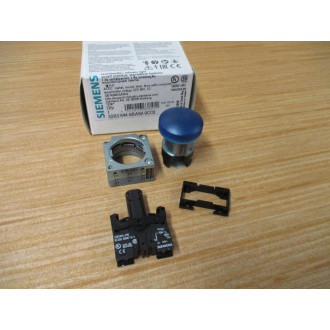 Siemens 3SB3644-6BA50-0CC0 Indicator Light W3SB3403-1PD, Base & Clip