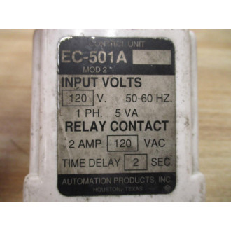 Automation Products EC-501A MOD2 Time Delay Relay EC501A . - New No Box