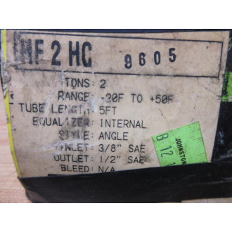 Alco HF 2 HC Thermostatic Expansion Valve HF2HC - New No Box