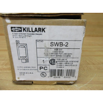 Hubbell SWB-2 Killark Outlet Box SWB2