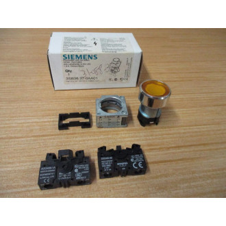 Siemens 3SB3637-0AA01 Pushbutton W3SB3400-1A,3SB3400-0B, Base & Clip