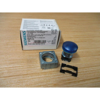 Siemens 3SB3644-6BA50-0CC0 Indicator Light W Base & Clip