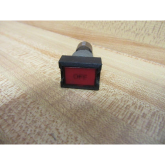 Allen Bradley 800A-M Pushbutton 800AM Red Rectangle Push Button Ser. B - Used