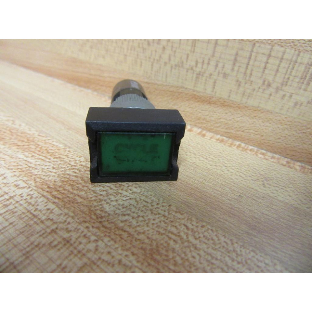 Allen Bradley 800A-C Push Button 800AC Rectangle Green Lens Series B - Used