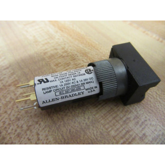Allen Bradley 800A-C Push Button 800AC Rectangle Green Lens Series B - Used